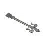 820-12 Hinge Fronts 12" Blk Ant