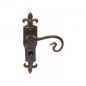 Ludlow Gothic LF5112 - black antique bathroom door handles
