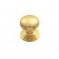 M47C POLISHED BRASS CUPBOARD KNOB VICTORIAN 38MM