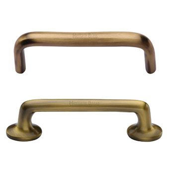 Brass D-Shape Kitchen Cupboard Handles