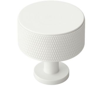 White Round Cabinet Knobs