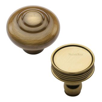 Brass Round Kitchen Cupboard Knobs