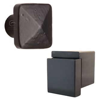 Black Square Kitchen Cupboard Knobs