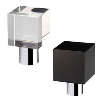 Glass Square Kitchen Cupboard Knobs