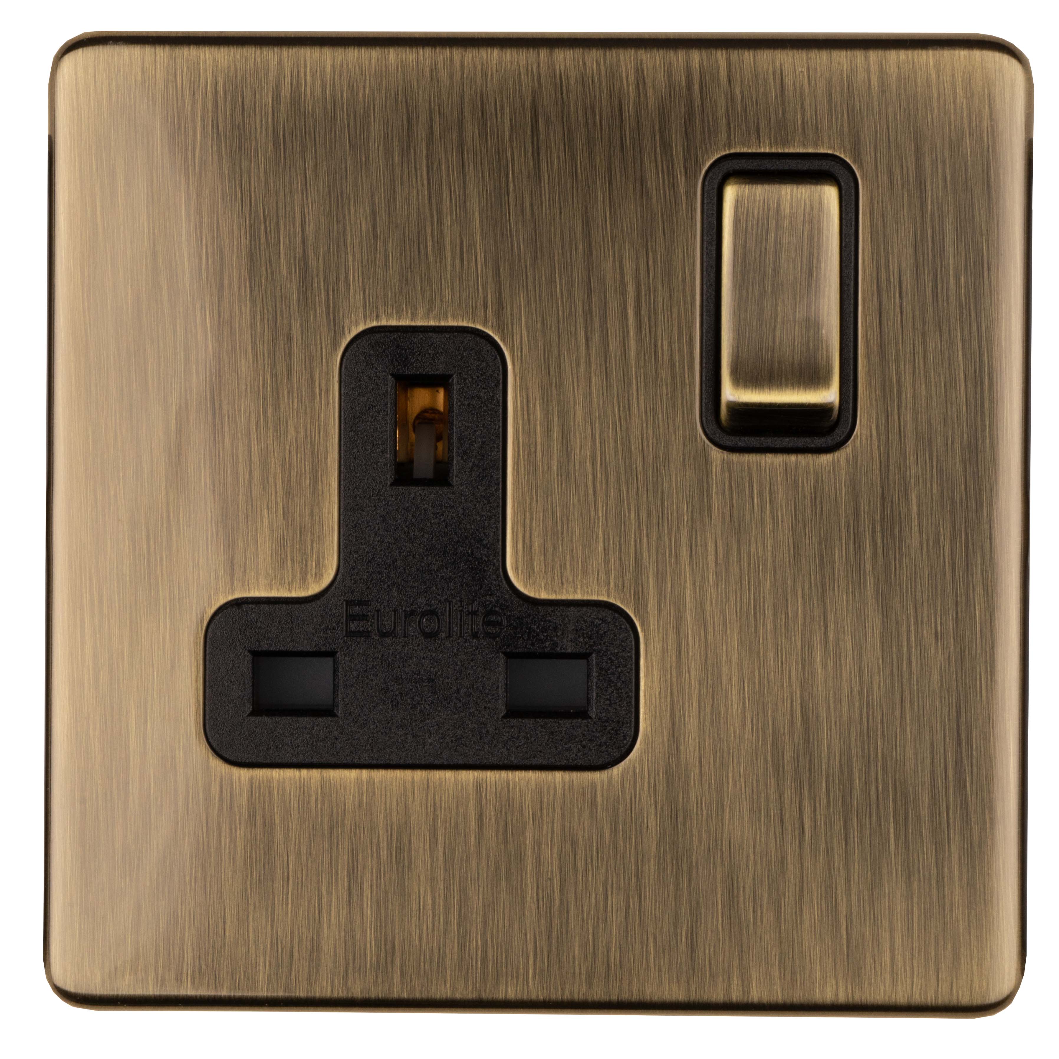 Brass Eurolite Concealed Fix Sockets