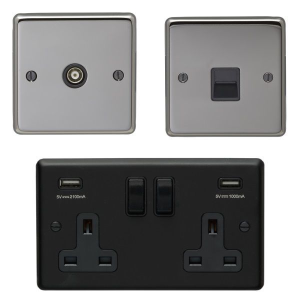 Black Stainless Steel Range Sockets