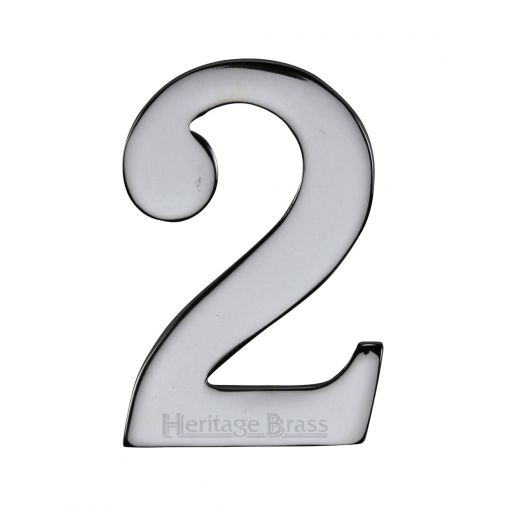 Polished Metal Front Door Numerals