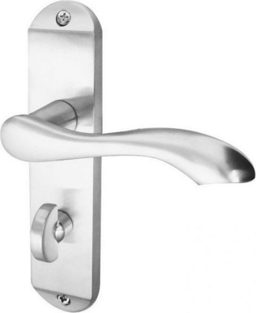 Broadway JV922SC satin chrome bathroom door handles Silver Lever