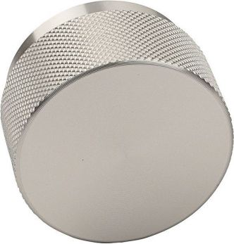 Hafele Graf Big Knurled Round Cylinder Knob Stainless Steel Effect 50mm (106.66.105)