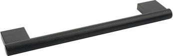Hafele Graf Big Knurled Cabinet Bar Handle Matt Black 192mm c/c (106.66.110)