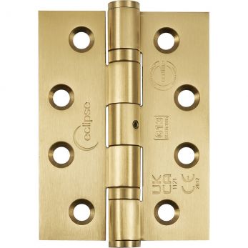 Eclipse 14854SBP - Ball Bearing Hinge Grade 13 in Satin Brass 102x76x3mm