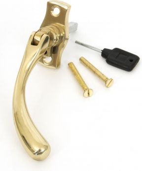 Anvil 20419R Polished Brass Peardrop Espag Fastener RH