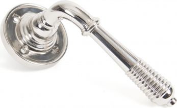 Anvil 33086 Polished Nickel Reeded Lever on Rose Set