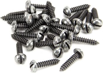 Pewter 8 x 3/4" Round Head Screws (25)