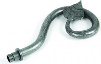 Pewter Leaf Curtain Finial (pair)