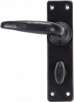 Anvil 33822 Black Bathroom Smooth Lever Door Handles 57mm c/c