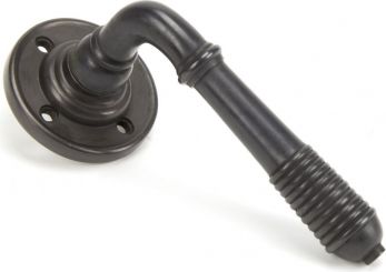 Anvil 83957 Aged Bronze Reeded Lever on Rose Set