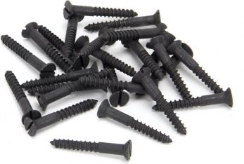 Black 8 x 1.25" Countersunk Screw (25)
