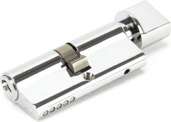 Polished Chrome 35/35 Euro Cylinder/Thumbturn