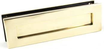 Aged Brass Traditional Telescopic Letterbox 315mm x 92mm