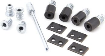 Aged Bronze Sash Window Secure Stops (Pack of 4)
