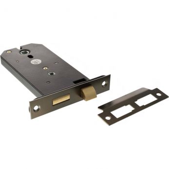 Atlantic Horizontal Bathroom Sashlock 6" - Urban Dark Bronze (ALKHZBUDB)