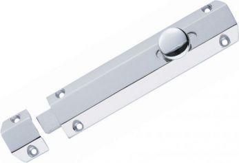 Carlisle Brass AQ83CP - door bolt surface 200mm polished chrome