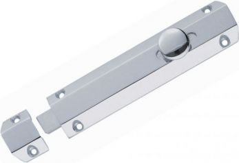 Carlisle Brass AQ83SC - door bolt surface 200mm satin chrome
