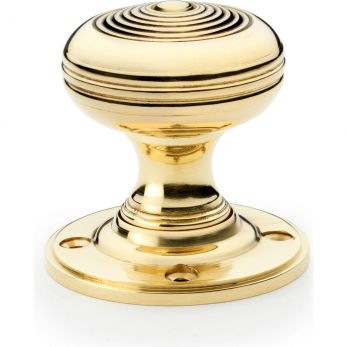 Alexander & Wilks AW303-50-UB Christoph Mortice Knob in Unlacquered Brass