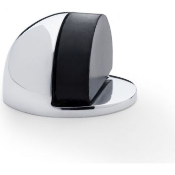 Alexander & Wilks AW631PC Shield Floor Mounted Door Stop in Polished Chrome