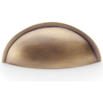Alexander & Wilks AW909AB Quieslade Cup Handle 57mm in Antique Brass