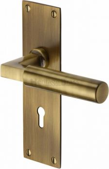 Bauhaus BAU7300-AT antique brass lever lock door handles