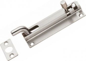 Eurospec BBT1080CRSSS satin stainless cranked bolt 80x38mm
