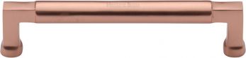 Heritage Brass Cabinet Pull Bauhaus Design 203mm CTC Satin Rose Gold Finish