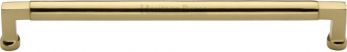 Heritage Brass Cabinet Pull Bauhaus Design 254mm c/c Polished Brass