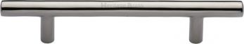 Heritage Brass Cabinet Pull Bar Design 128mm CTC Polished Nickel Finish