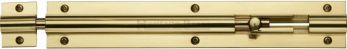 Heritage Brass Door Bolt Straight 8" x 1.25" Polished Brass finish
