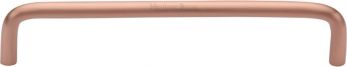 Heritage Brass Cabinet Pull Handle D Shaped 152mm c/c Rose Gold Satin