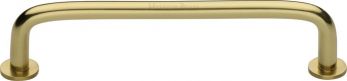 Kitchen Heritage Brass Cabinet Pull Wire Design with 16mm Rose 128mm CTC Polished Brass Finish - C2156 128-PB