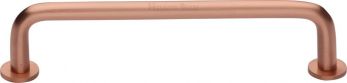 Kitchen Heritage Brass Cabinet Pull Wire Design with 16mm Rose 128mm CTC Satin Rose Gold Finish - C2156 128-SRG
