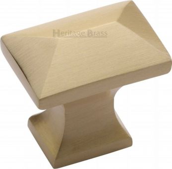 Heritage Brass Cabinet Knob Anvil Design 22mm Satin Brass finish