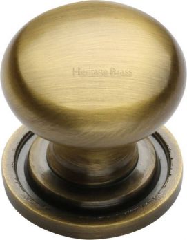 Heritage Brass C2240 25-AT Cabinet Knob Round Design 25mm Antique brass