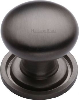 Victorian Matt Bronze Mushroom 25mm Cabinet Knob - by Heritage Brass | C2240 25-MB