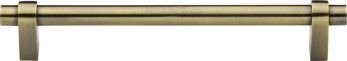 Heritage Brass Cabinet Pull Industrial Design 160mm CTC Antique Brass Finish