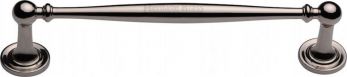 Kitchen Handle Heritage Brass Pull Colonial Design 96mm Polished Nickel finish