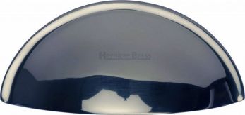 Kitchen Handle Heritage Brass - cup pull handle 57mm polished chrome