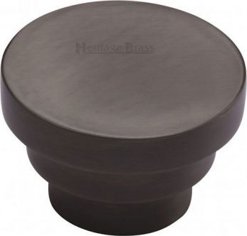 Heritage Brass C3624 38-MB Cabinet Knob Round Stepped Design 38mm Matt Bronze