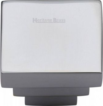 Heritage C3672 32-PC - polished chrome 32mm square cupboard knob