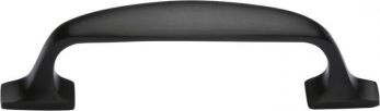 Heritage Brass Cabinet Pull Durham Design 128mm CTC Matt Black Finish