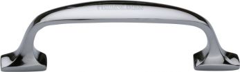 Heritage Brass Cabinet Pull Durham Design 128mm CTC Polished Chrome Finish